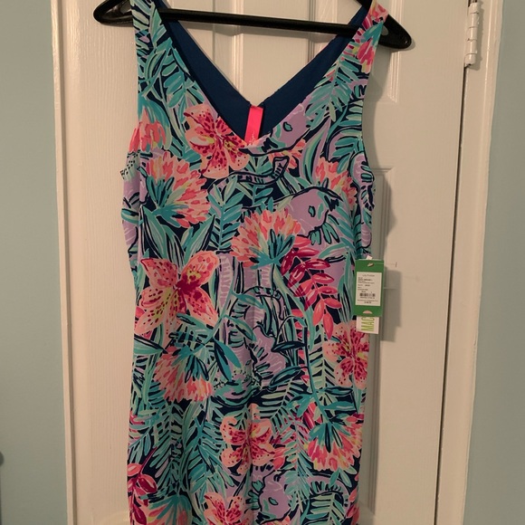 Lilly Pulitzer Dress Florin Reversible V-Neck L, XL - Picture 2 of 4